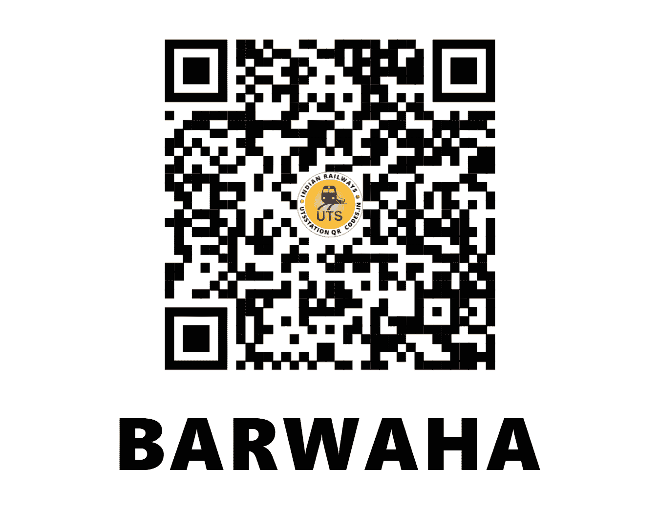 UTS QR Code for BARWAHA - BWW (WR - MADHYA PRADESH)